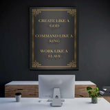SLAVE -> KING -> GOD - Mockup mit Hintergrund 2 - Hustling Sharks