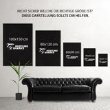 Lion Portrait - Leinwandbild mit Schattenfuge "schwarz"