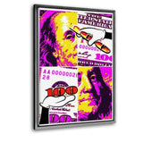 100 Dollars #1 - Leinwandbild mit Schattenfuge "silber" - Hustling Sharks