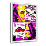 100 Dollars #1 - Leinwandbild mit Schattenfuge "weiß" - Hustling Sharks