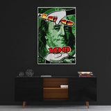100 Dollars #2 - Plexiglasbild - Hustling Sharks