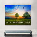 GIVE YOURSELF TIME! - Mockup mit Hintergrund 1 - Hustling Sharks
