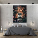 Floral Lion- MockupmitHintergrund 3 - Hustling Sharks