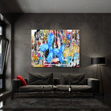 Leinwandbild mit Hintergrund 3 - BALLOON DOG - Hustling Sharks