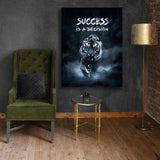 Success is a decision! - Mockup mit Hintergrund 3 - Hustling Sharks