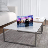 5AM Hustler - 30x20cm-Acrylglasblock mit Hintergrund-Hustling Sharks