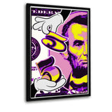 5 Dollars #2 - Leinwandbild mit Schattenfuge "schwarz" - Hustling Sharks