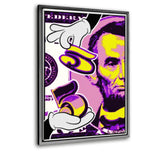 5 Dollars #2 - Leinwandbild mit Schattenfuge "silber" - Hustling Sharks