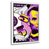 5 Dollars #2 - Leinwandbild mit Schattenfuge "weiß" - Hustling Sharks