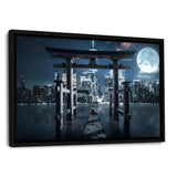 A Gate Of New Hope - Leinwandbild mit Schattenfuge "schwarz" - Hustling Sharks