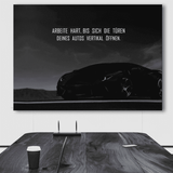 ARBEITE HART FÜR DEINE TRÄUME - Mockup mit Hintergrund 1 - Hustling Sharks