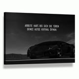 ARBEITE HART FÜR DEINE TRÄUME - Leinwandbild - Hustling Sharks