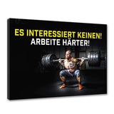 ARBEITE HÄRTER! - Leinwandbild - Hustling Sharks