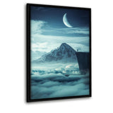 Above The Clouds - Leinwandbild mit Schattenfuge "schwarz"- Hustling Sharks