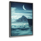 Above The Clouds - Leinwandbild mit Schattenfuge "silber"- Hustling Sharks