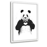 All You Need Is Love - Leinwandbild mit Schattenfuge "weiß" - Hustling Sharks