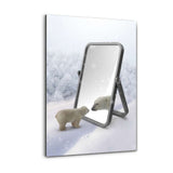 Alu-Dibond Bild - Bear in the Mirror - Hustling Sharks