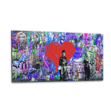 Alu-Dibond Bild - GRAFFITI LOVE - Hustling Sharks