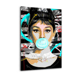 Alu-Dibond Bild - GUM GIRL - Hustling Sharks