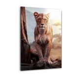 Alu-Dibond Bild - Lioness - Hustling Sharks