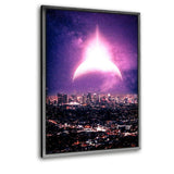 Amazing Galaxy - Leinwandbild mit Schattenfuge "silber" - Hustling Sharks