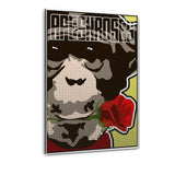 Apes And Roses #2 - Plexiglasbild - Hustling Sharks