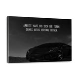 ARBEITE HART FÜR DEINE TRÄUME - Plexiglasbild - Hustling Sharks