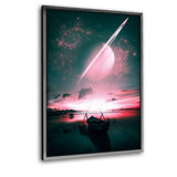 Auter Galaxies- Leinwandbild mit Schattenfuge "silber" - Hustling Sharks
