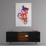 BMX Love - Leinwandbild mit Hintergrund 2 - Hustling Sharks