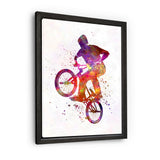 BMX Love - Leinwandbild mit Rahmen "schwarz" - Hustling Sharks
