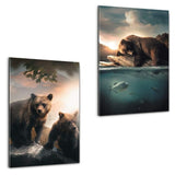Bärenbande-Bundle | Plexiglasbild Bundle | Hustling Sharks