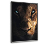 Be Focused - Leinwandbild mit Schattenfuge "silber" - Hustling Sharks