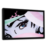 Beautiful Eyes - Leinwandbild mit Schattenfuge "schwarz" - Hustling Sharks