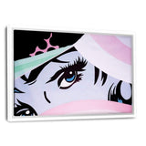 Beautiful Eyes - Leinwandbild mit Schattenfuge "weiß" - Hustling Sharks