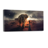 Beauty And The Elephant - Leinwandbild - Hustling Sharks