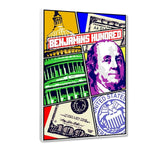 Benjamin´s Hundred - Leinwandbild - Hustling Sharks