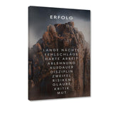 Berg des Erfolgs - Leinwandbild - Hustling Sharks