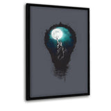 Big City Lights #1 - Leinwandbild mit Schattenfuge "schwarz" - Hustling Sharks
