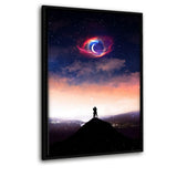 Big Galaxy Love - Leinwandbild mit Schattenfuge "schwarz" - Hustling Sharks