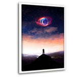 Big Galaxy Love - Leinwandbild mit Schattenfuge "weiß" - Hustling Sharks