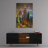 Big Skyline - Leinwandbild mit Hintergrund 2 - Hustling Sharks