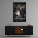 Courage Bigger Than Fear - Mockup mit Hintergrund 2 - Hustling Sharks
