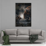 Courage Bigger Than Fear - Mockup mit Hintergrund 1 - Hustling Sharks