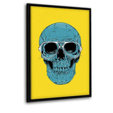 Blue Skull - Leinwandbild mit Schattenfuge "schwarz" - Hustling Sharks