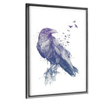 Born To Be Free - Leinwandbild mit Schattenfuge "silber" - Hustling Sharks