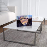 Brücke der Leidenschaft - Acrylglasblock 30x20 mit Hintergrund - Hustling Sharks