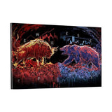 Bull vs. Bear - Plexiglasbild - Hustling Sharks