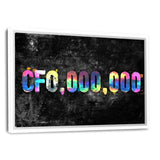 CFO.000.000 - Leinwandbild mit Schattenfuge "weiß" - Hustling Sharks