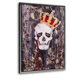 CRYING KING - Leinwandbild mit Schattenfuge "silber" - Hustling Sharks