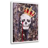 CRYING KING - Leinwandbild mit Schattenfuge "weiß" - Hustling Sharks